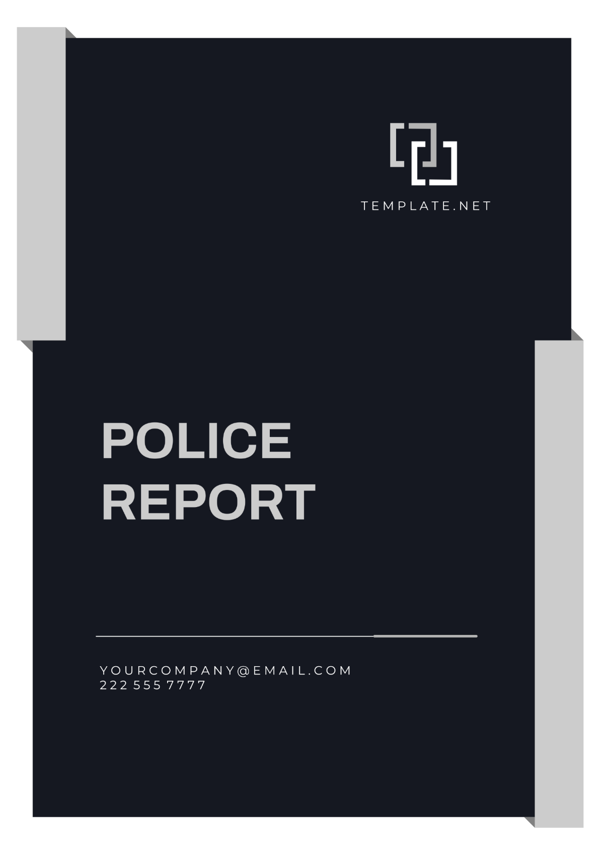 Blank Police Report Template