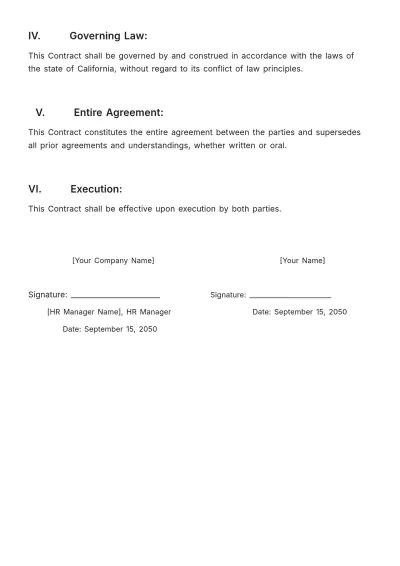 Free Relocation Assistance Contract HR Template to Edit Online