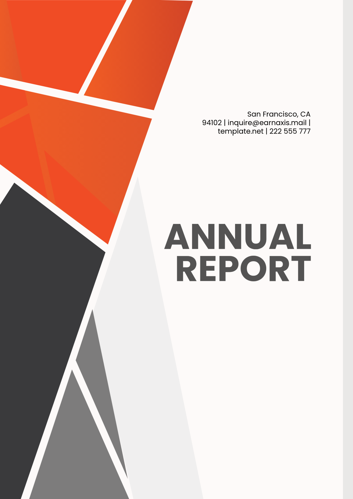 Annual Report Template - Edit Online & Download