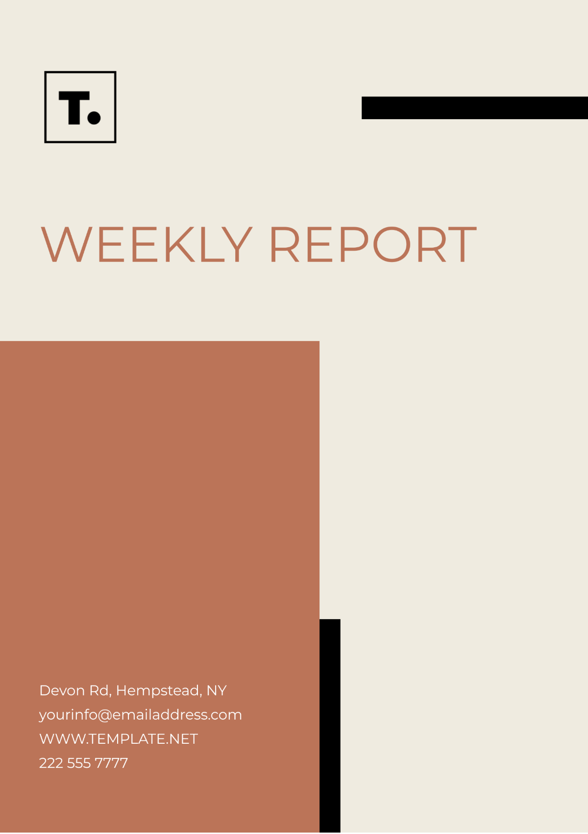 Weekly Report Format Template