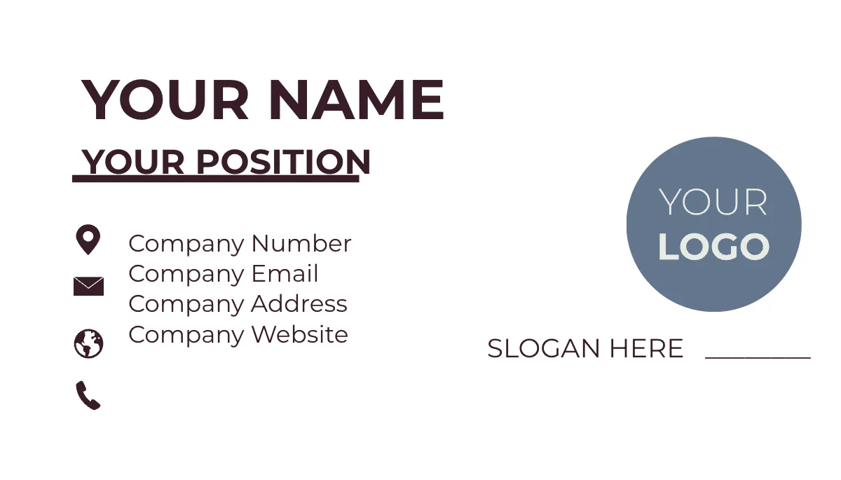 Free Copywriter Business Card Template to Edit Online