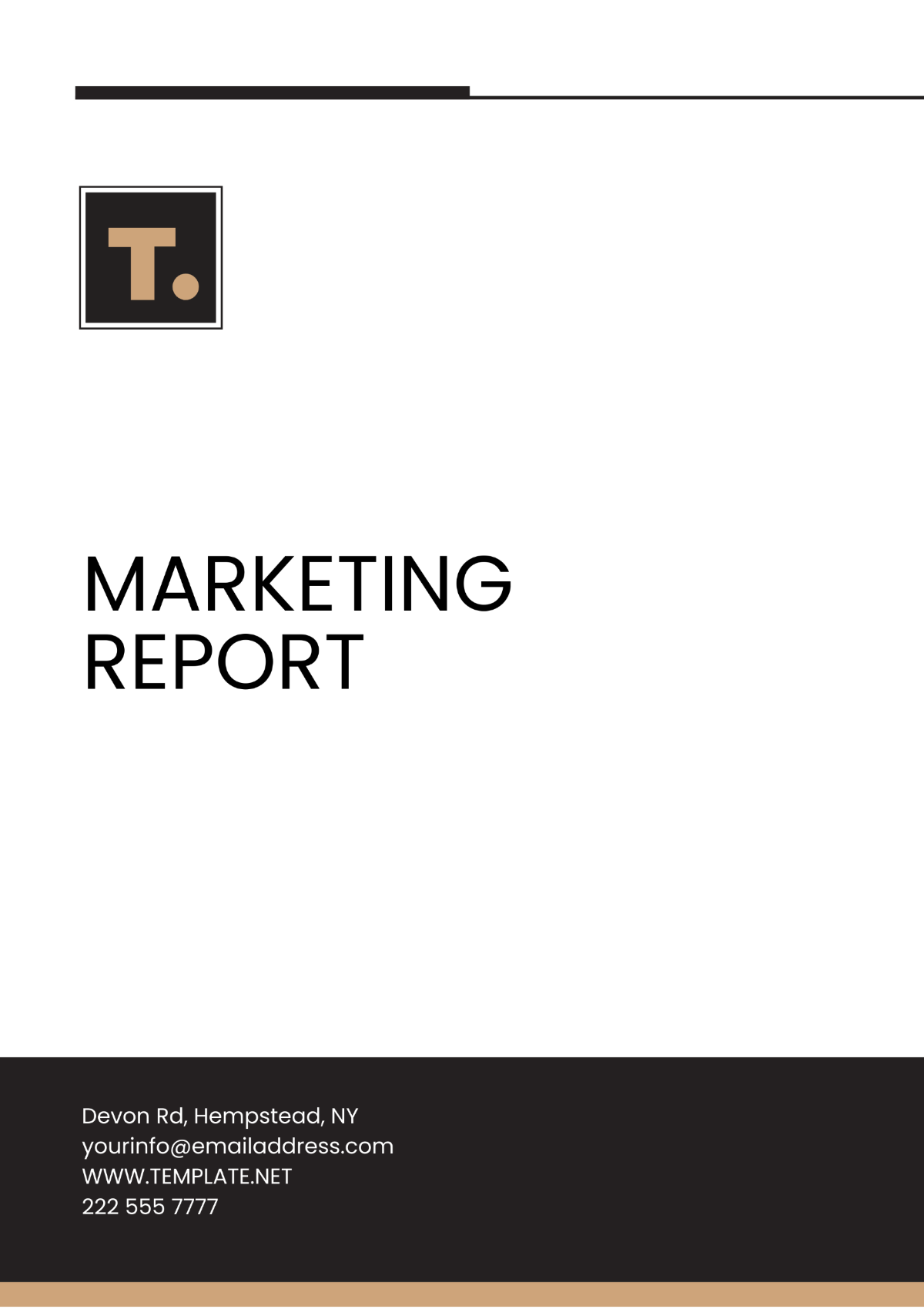 Free Marketing Report Template