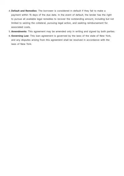 Free Loan Note Template to Edit Online