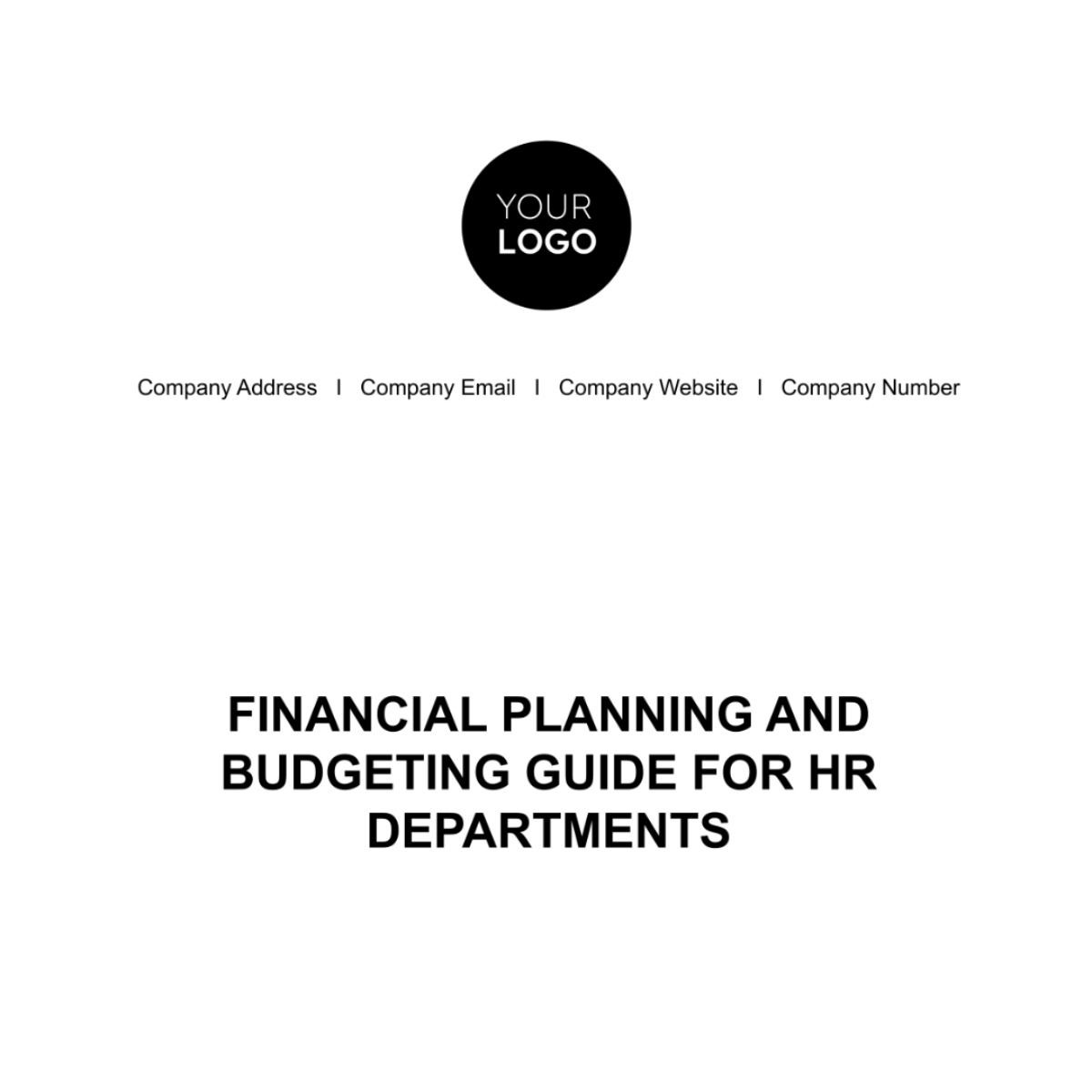 Free Financial Planning and Budgeting Guide for HR Departments Template