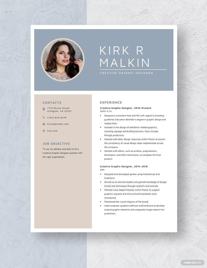 Creative Resume Template In Word FREE Download Template