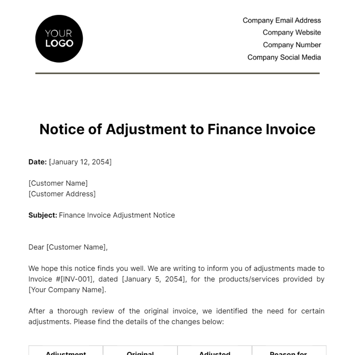 finance-invoice-adjustment-notice-template-edit-online-download-example