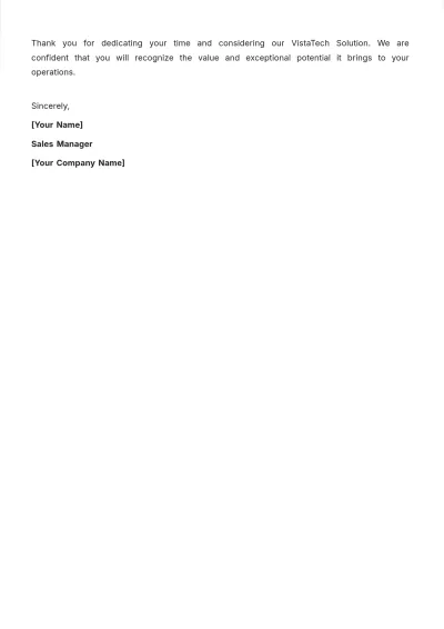 Free Sales Letter Template to Edit Online