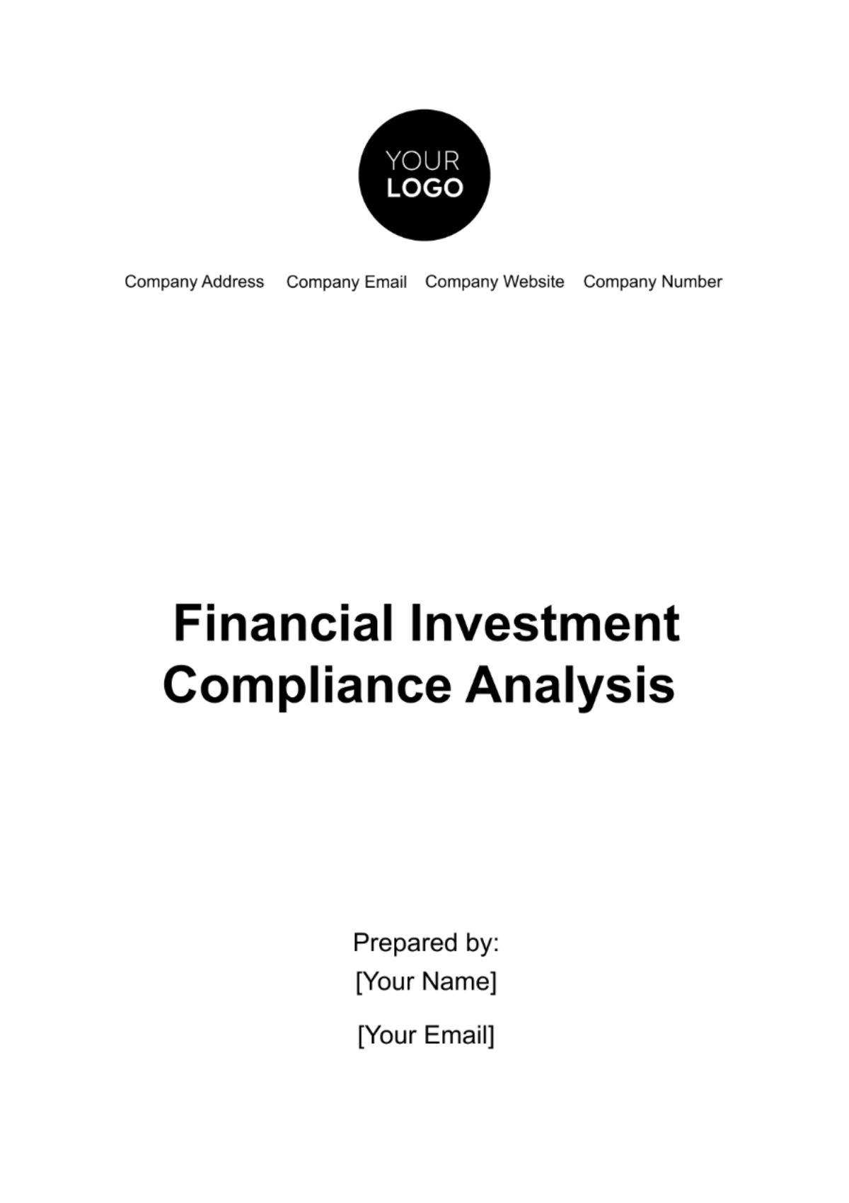 Financial Investment Compliance Analysis Template