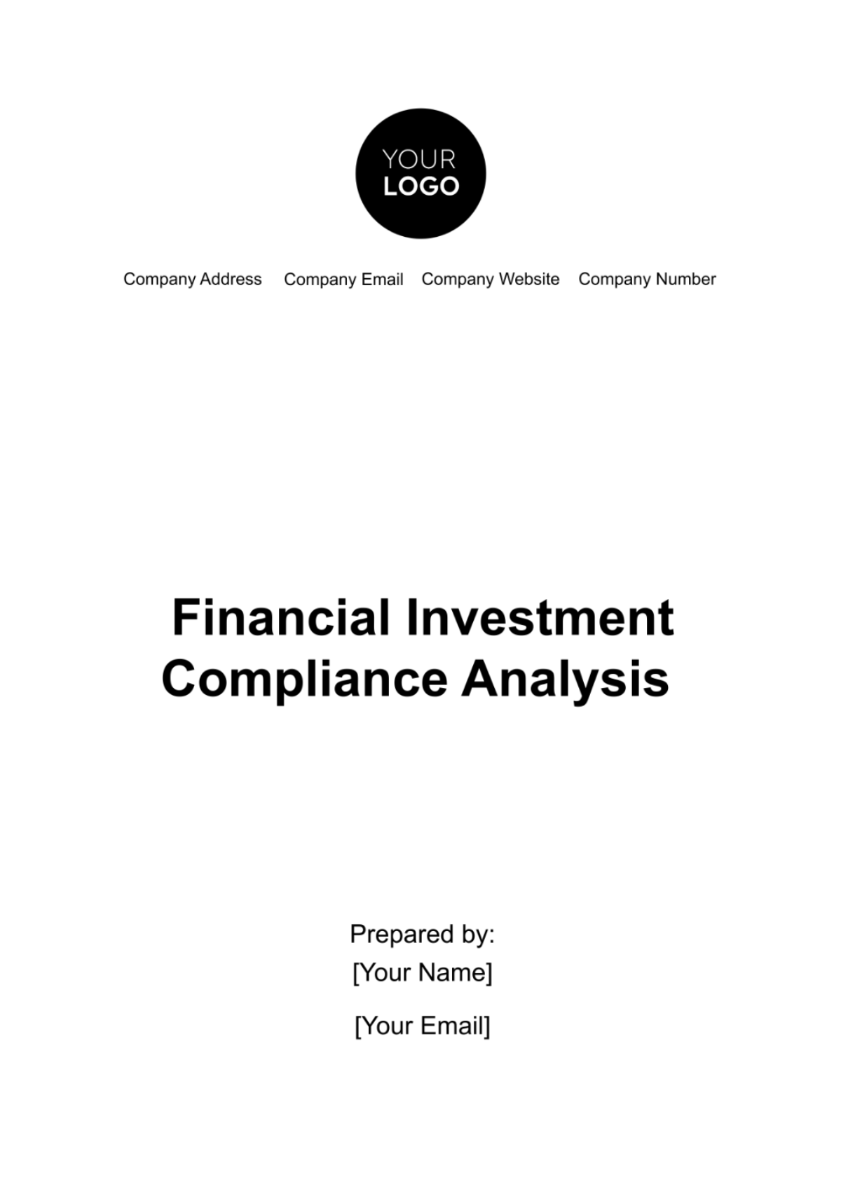 Financial Investment Compliance Analysis Template