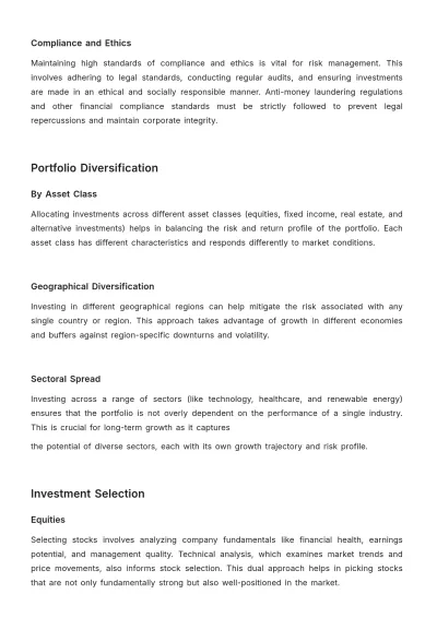 Free Financial Long-Term Portfolio Plan Template to Edit Online
