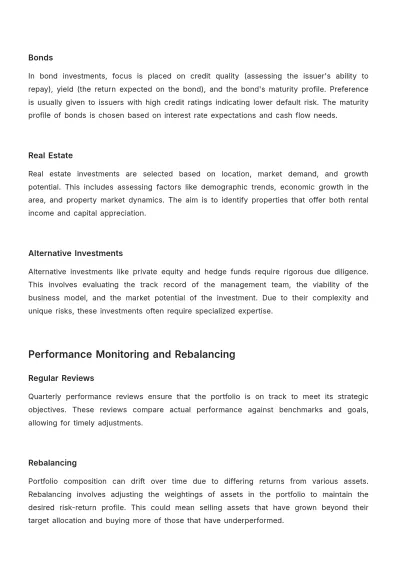 Free Financial Long-Term Portfolio Plan Template to Edit Online