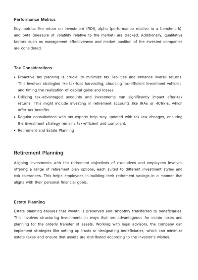 Free Financial Long-Term Portfolio Plan Template to Edit Online