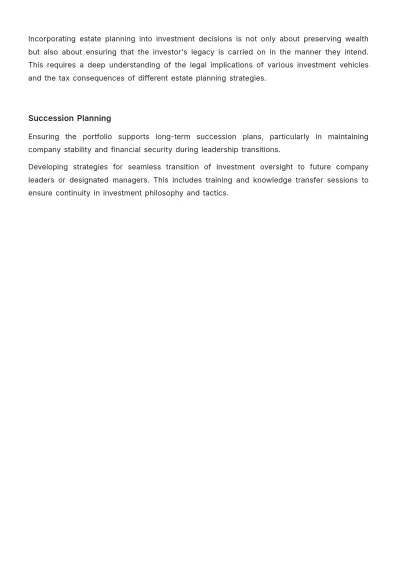Free Financial Long-Term Portfolio Plan Template to Edit Online