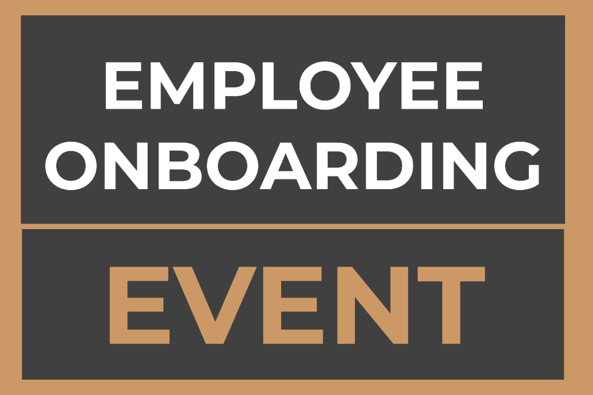 Employee Onboarding Event Sign Template