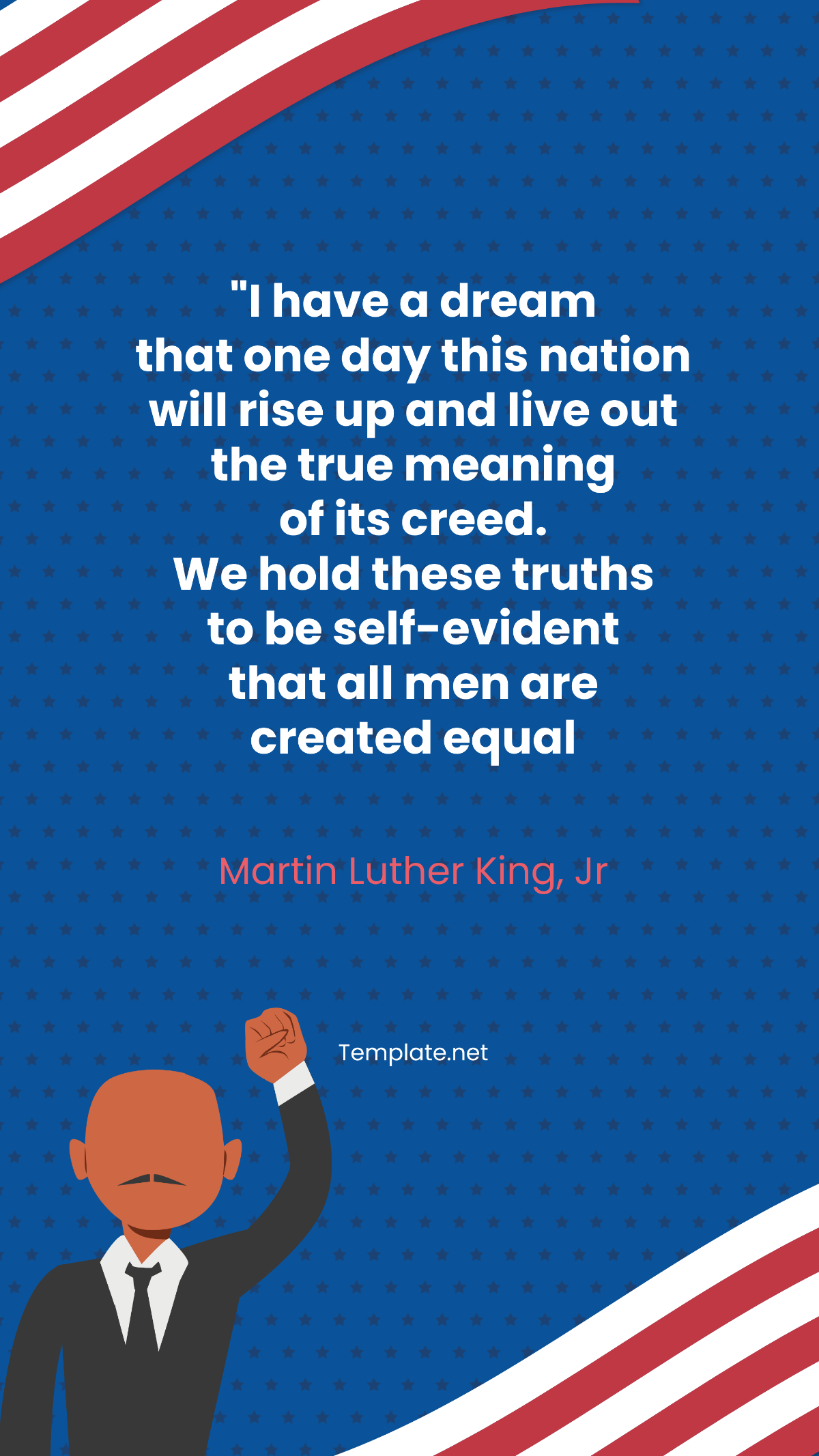 Martin Luther King Famous Quotes Template