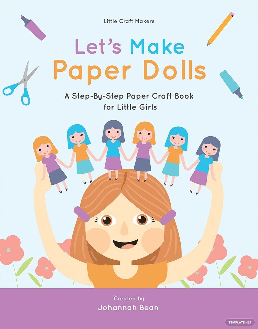 Paper Craft Book Cover Template