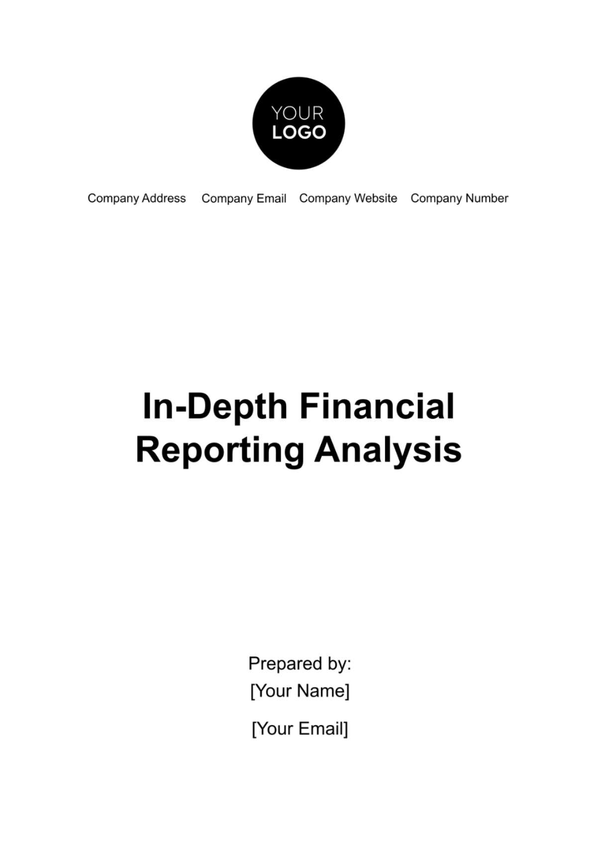 In-Depth Financial Reporting Analysis Template