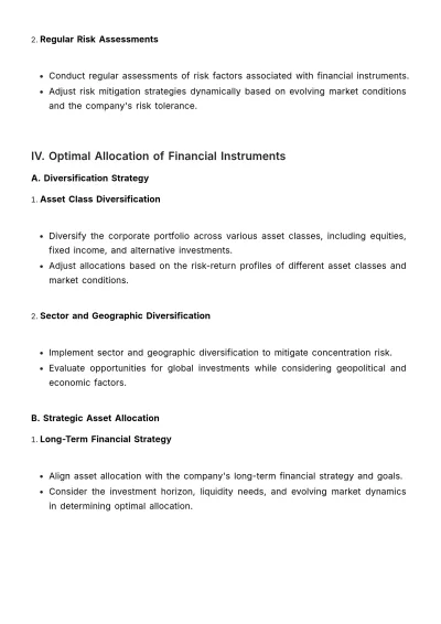 Free Financial Instrument Plan Template to Edit Online