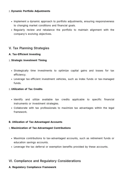 Free Financial Instrument Plan Template to Edit Online