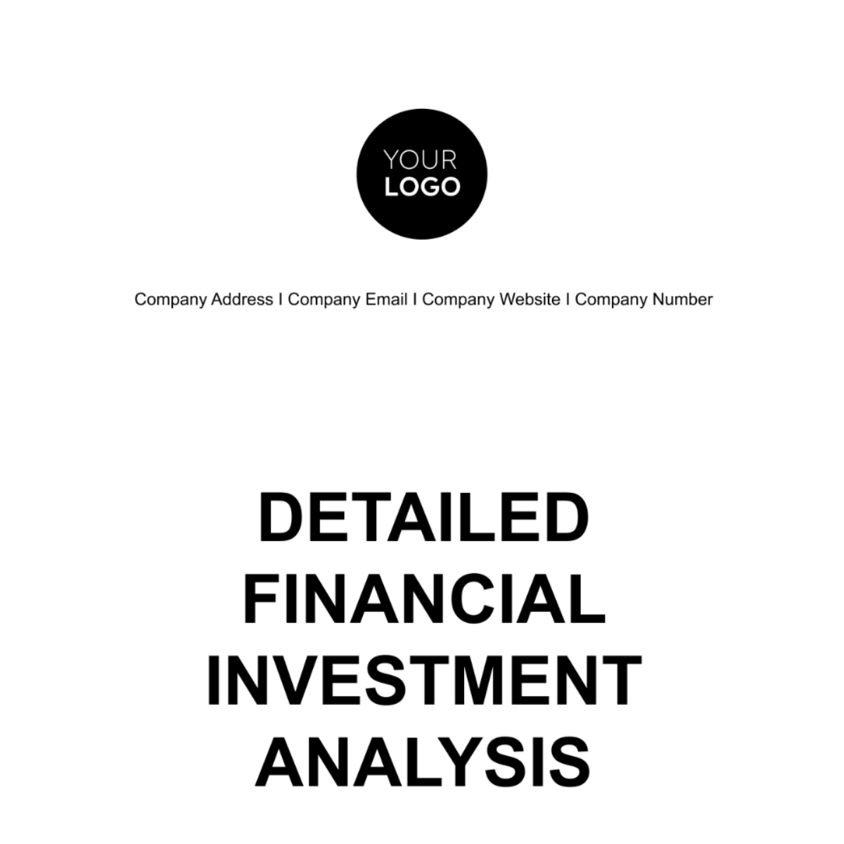 Detailed Financial Investment Analysis Template - Edit Online ...