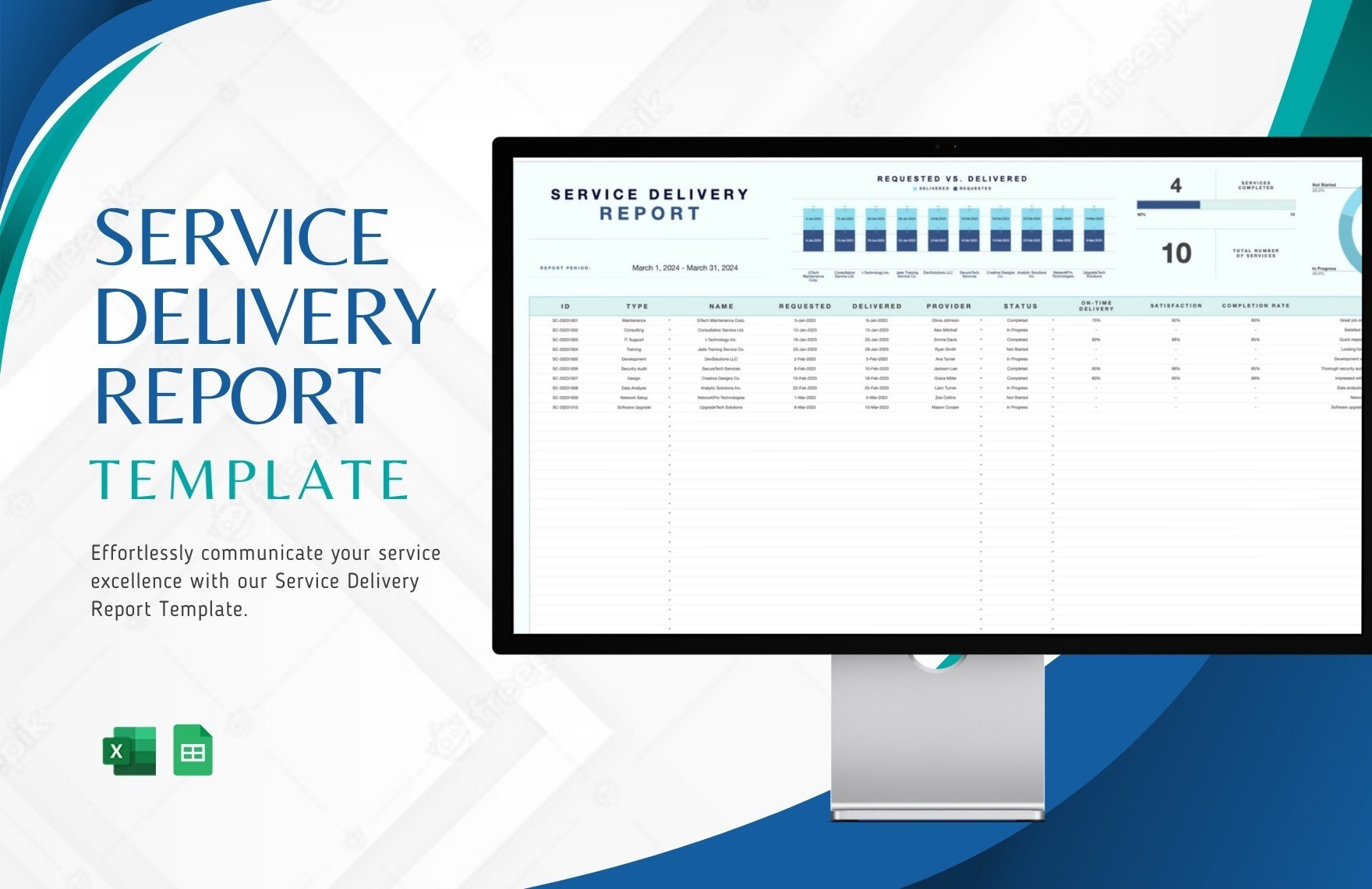 Service Delivery Report Template