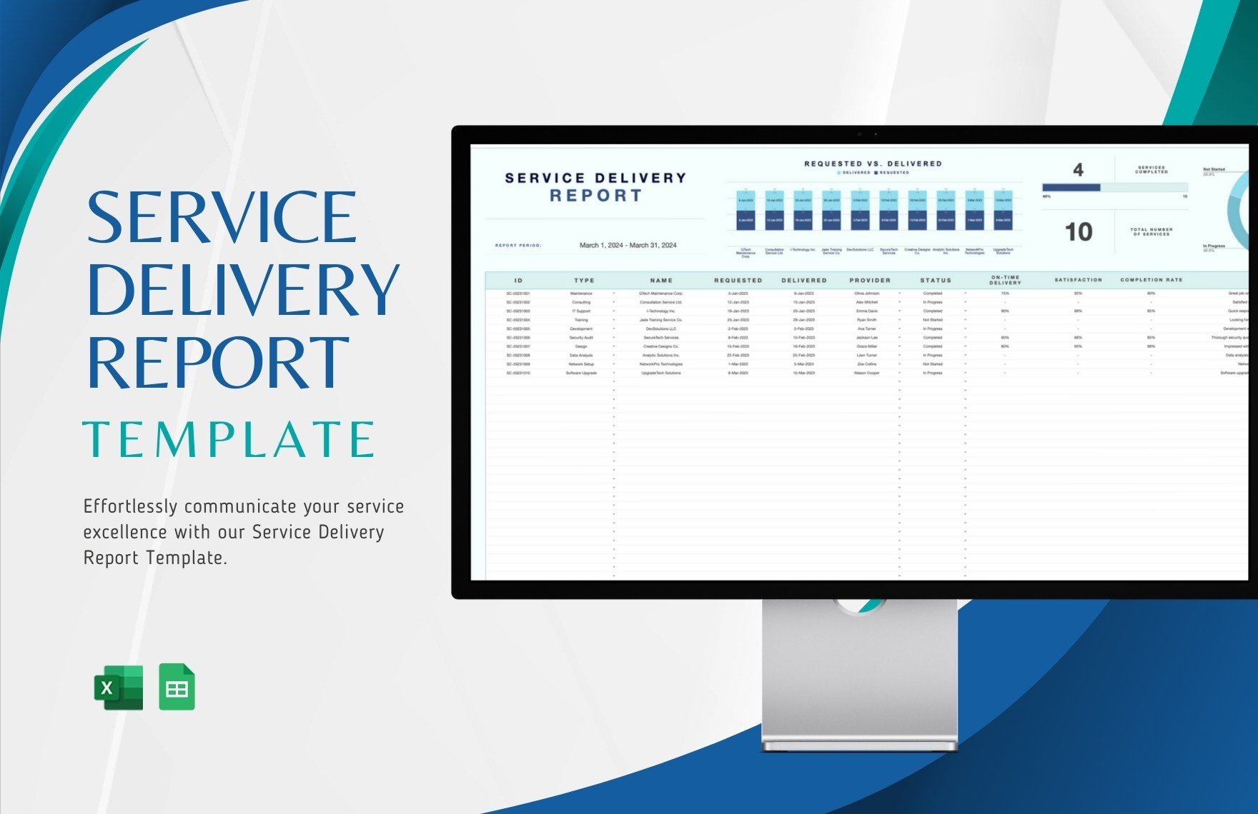 Service Delivery Report Template