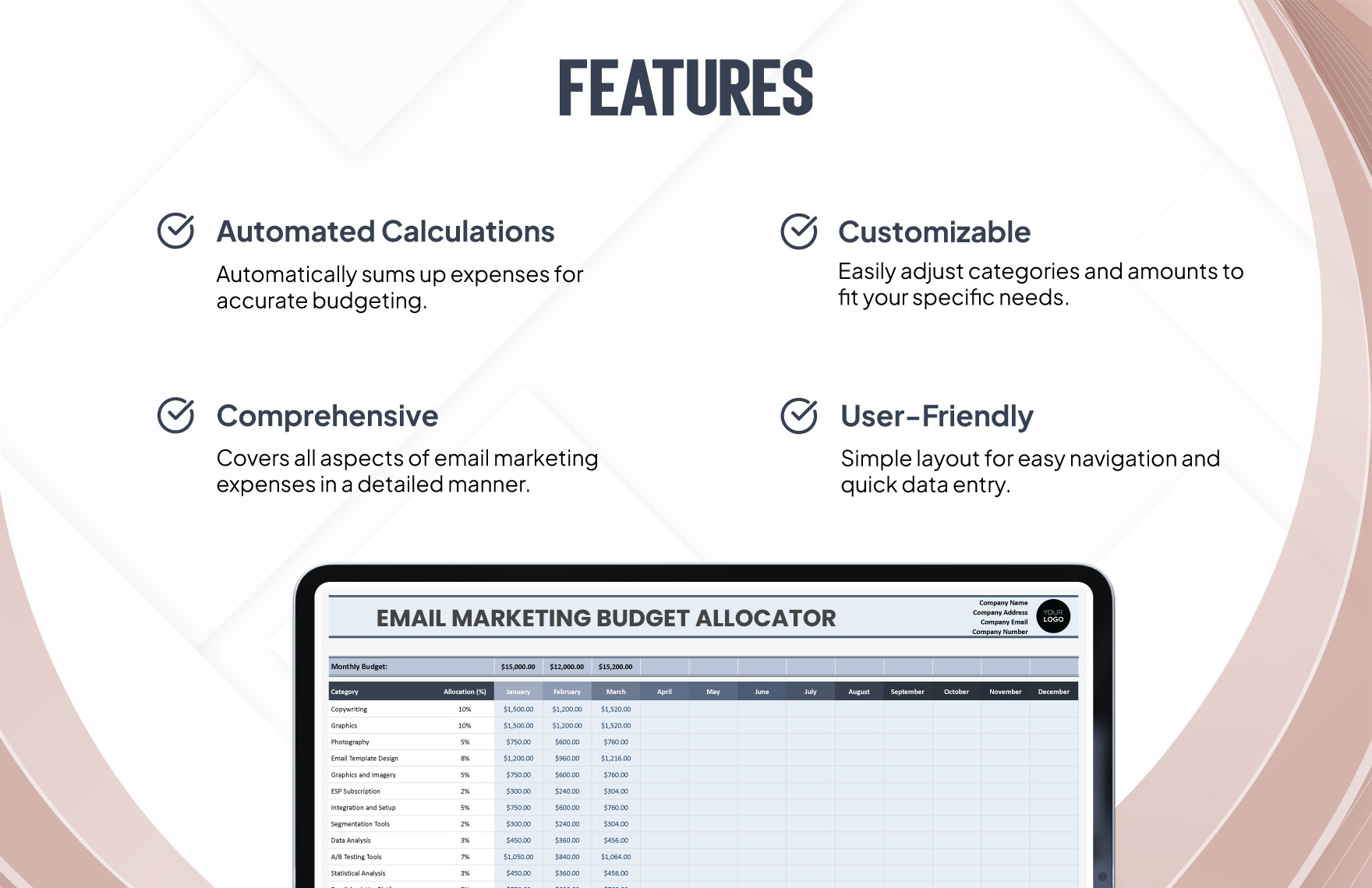 Email Marketing Budget Allocator Template