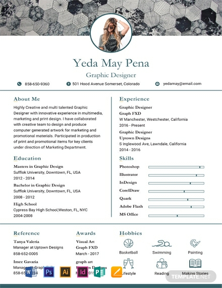 free simple modern resume template photoshop