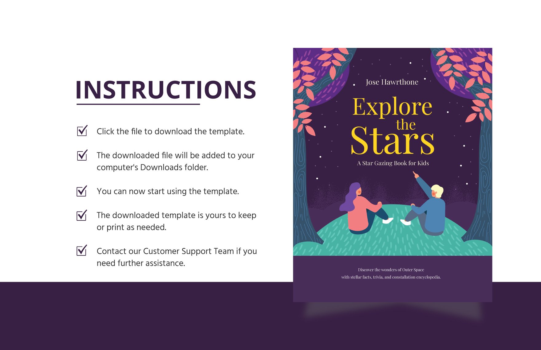 Children's Education Book Cover Template