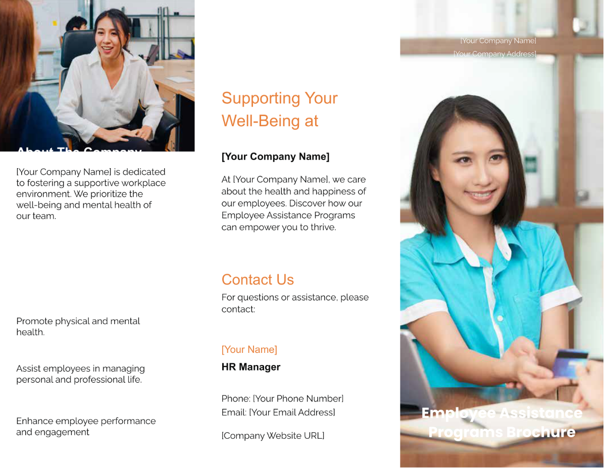 Employee Assistance Programs Brochure HR Template