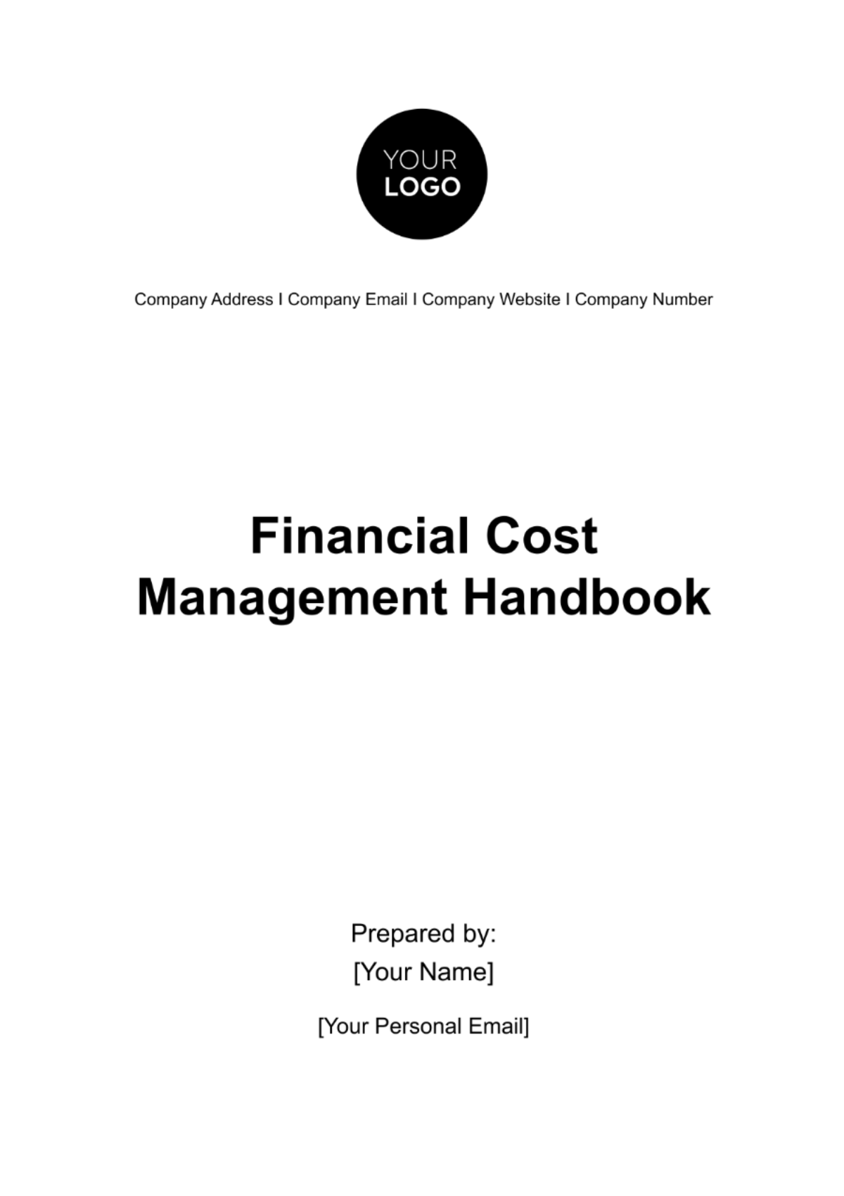 Financial Cost Management Handbook Template