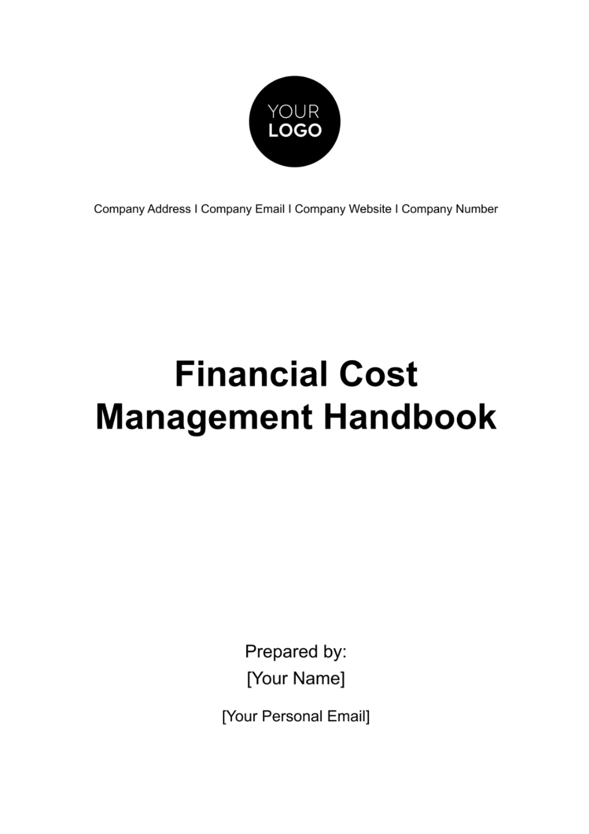 Financial Cost Management Handbook Template