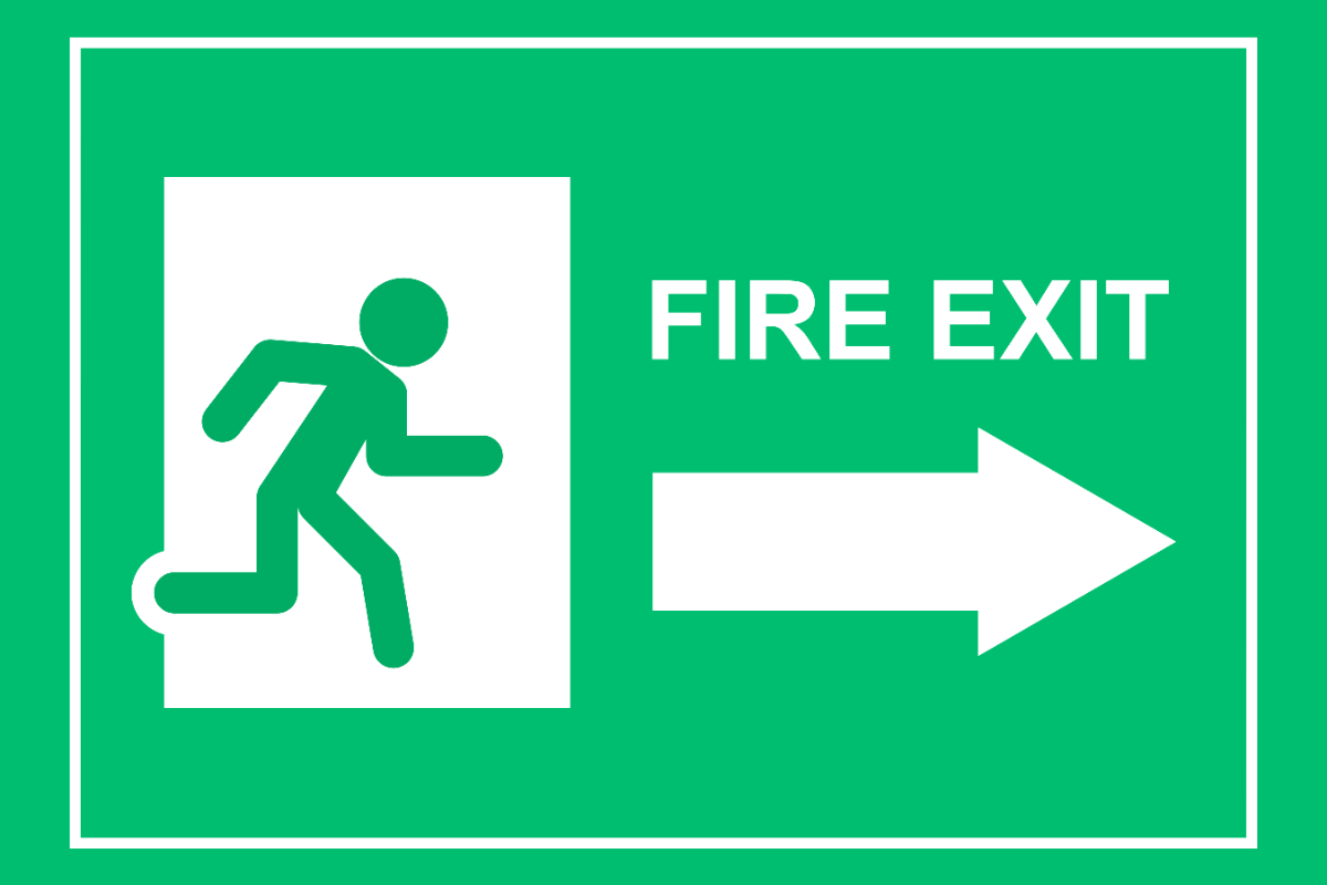 Fire Exit and Evacuation Route Signage Template - Edit Online 