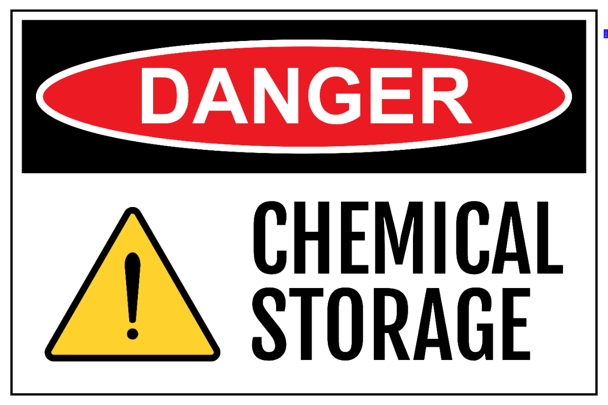 Chemical Storage Safety Signage Template - Edit Online & Download