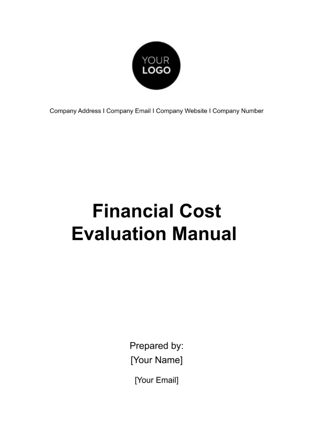 Financial Cost Evaluation Manual Template