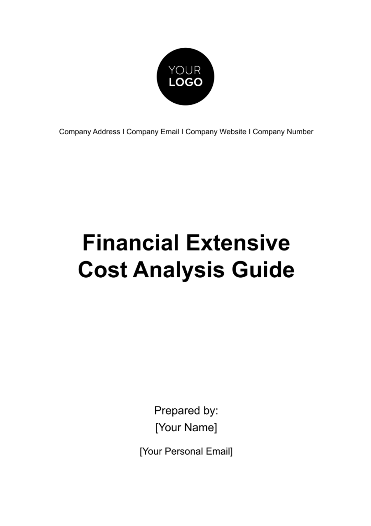 Financial Extensive Cost Analysis Guide Template