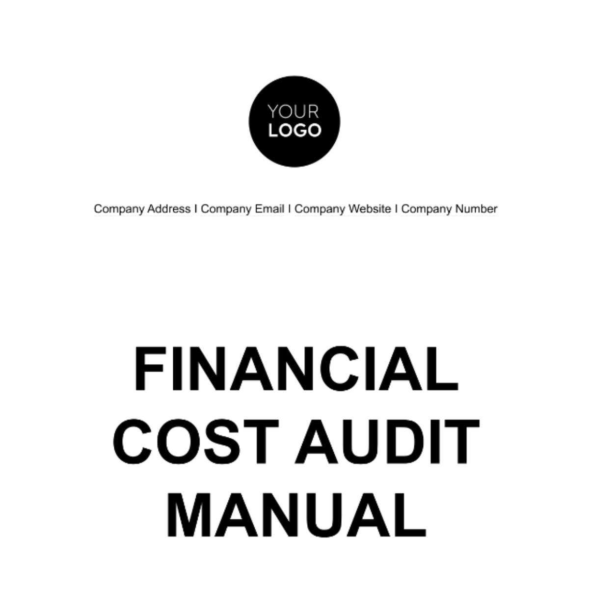 Financial Cost Audit Manual Template - Edit Online & Download Example ...