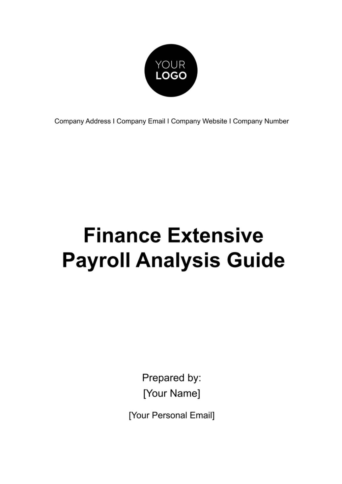 Finance Extensive Payroll Analysis Guide Template