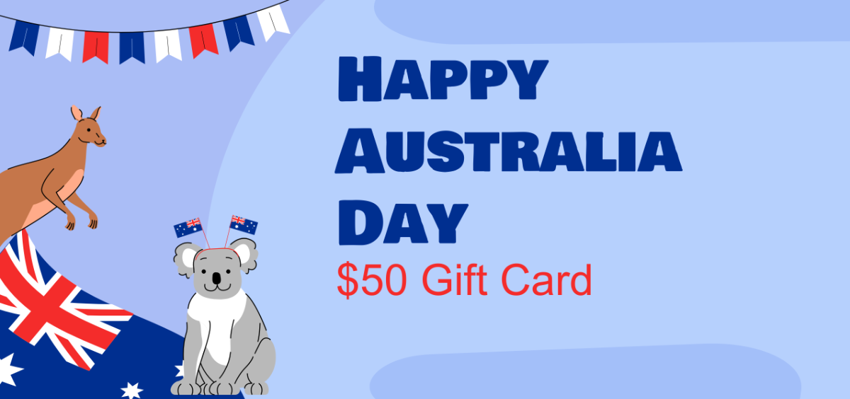Australia Day Gift Card Template