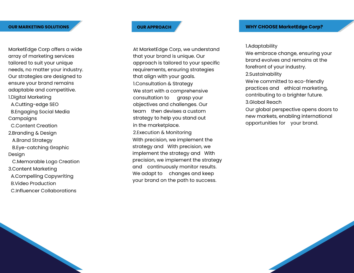 Free Marketing Product Highlight Brochure Template to Edit Online