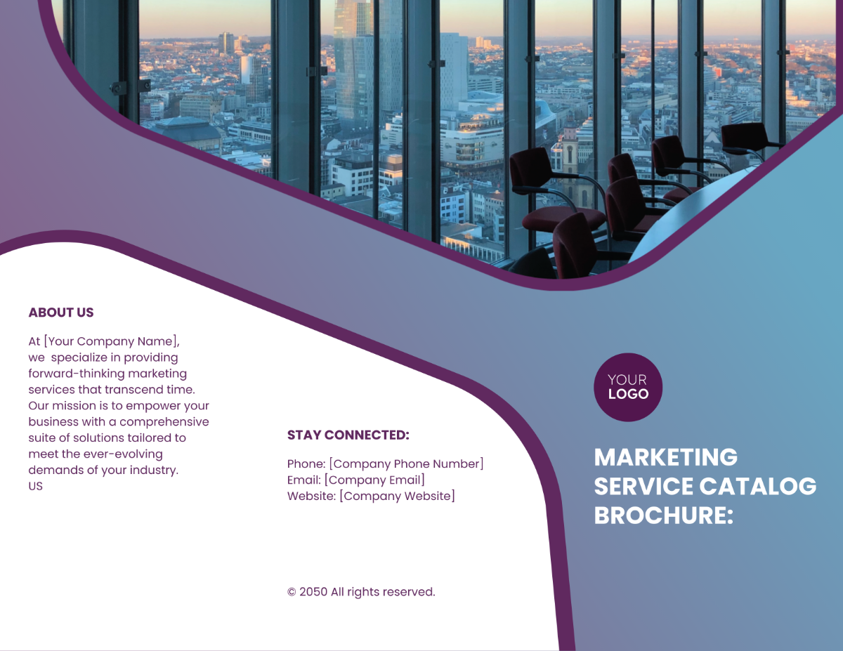 Marketing Service Catalog Brochure