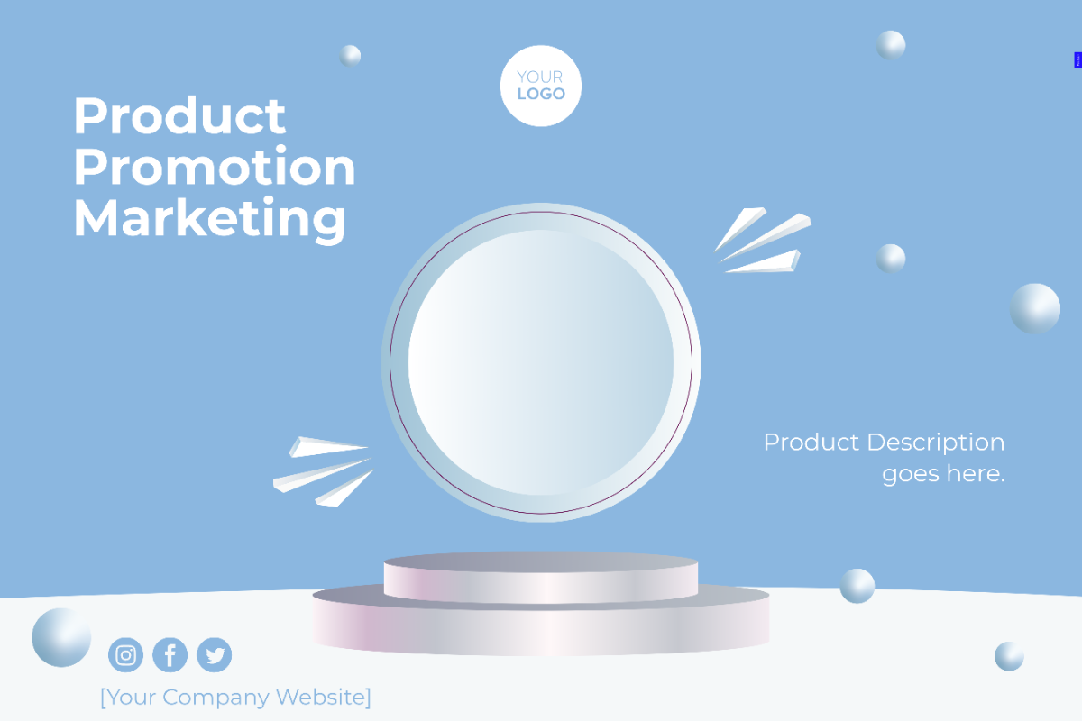 Free Product Promotion Marketing Sign Template
