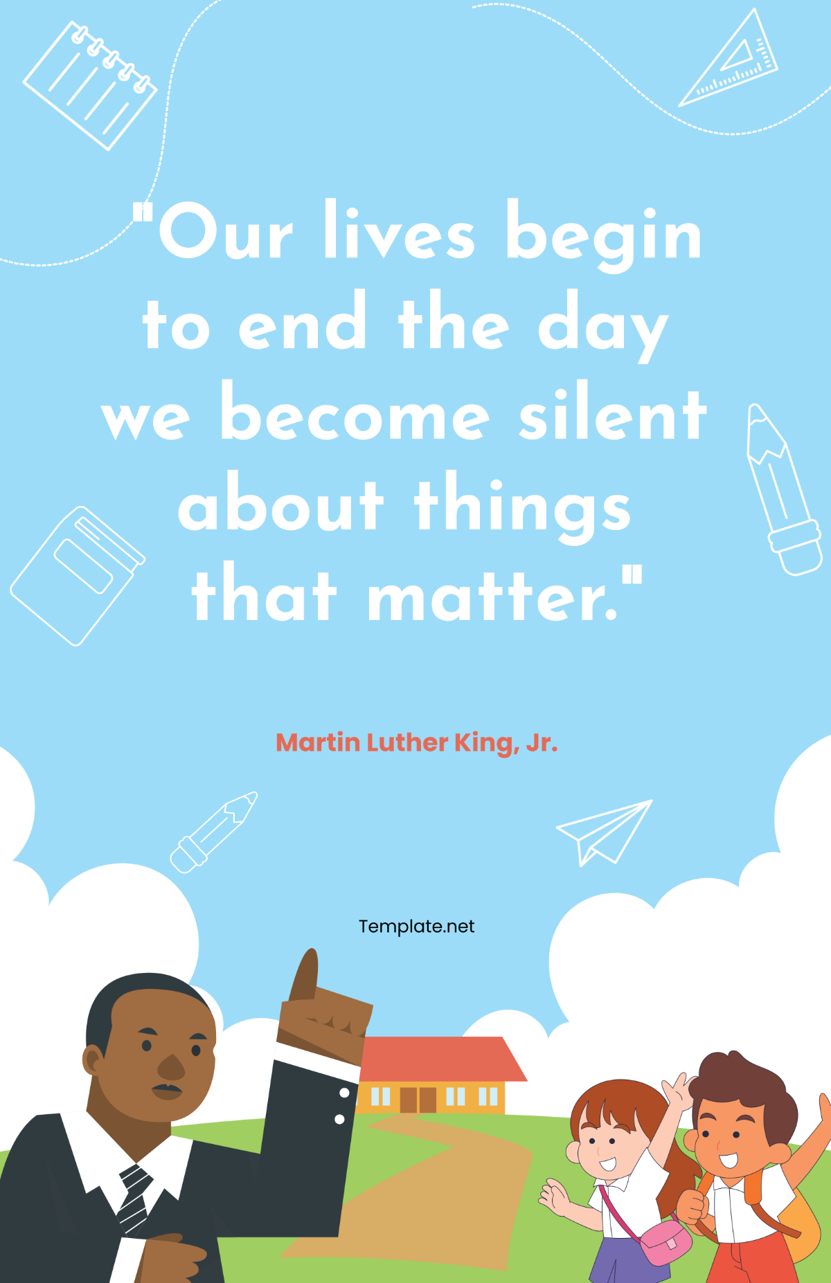 Martin Luther King Poster for Gradeschoolers