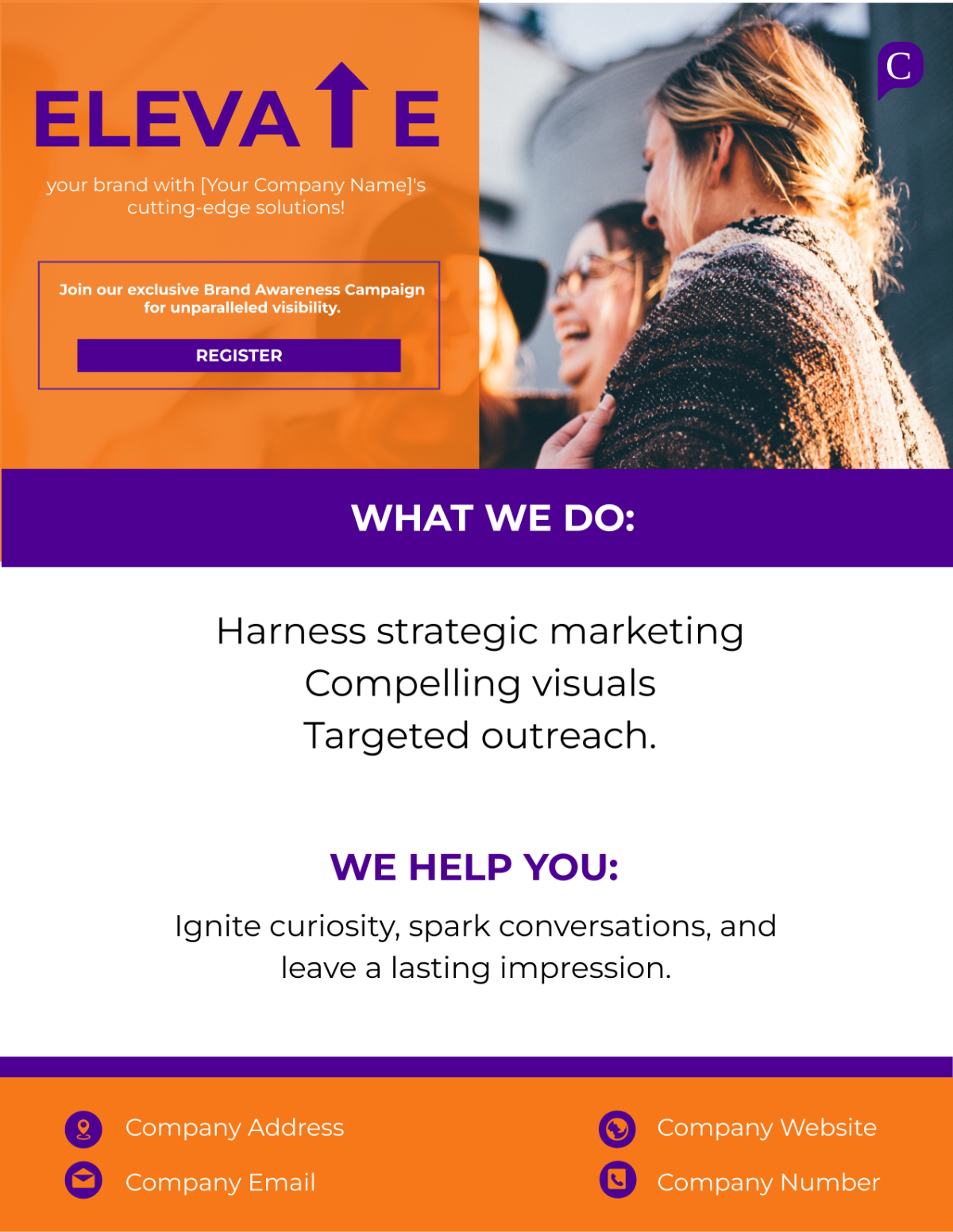 Brand Awareness Campaign Flyer Template