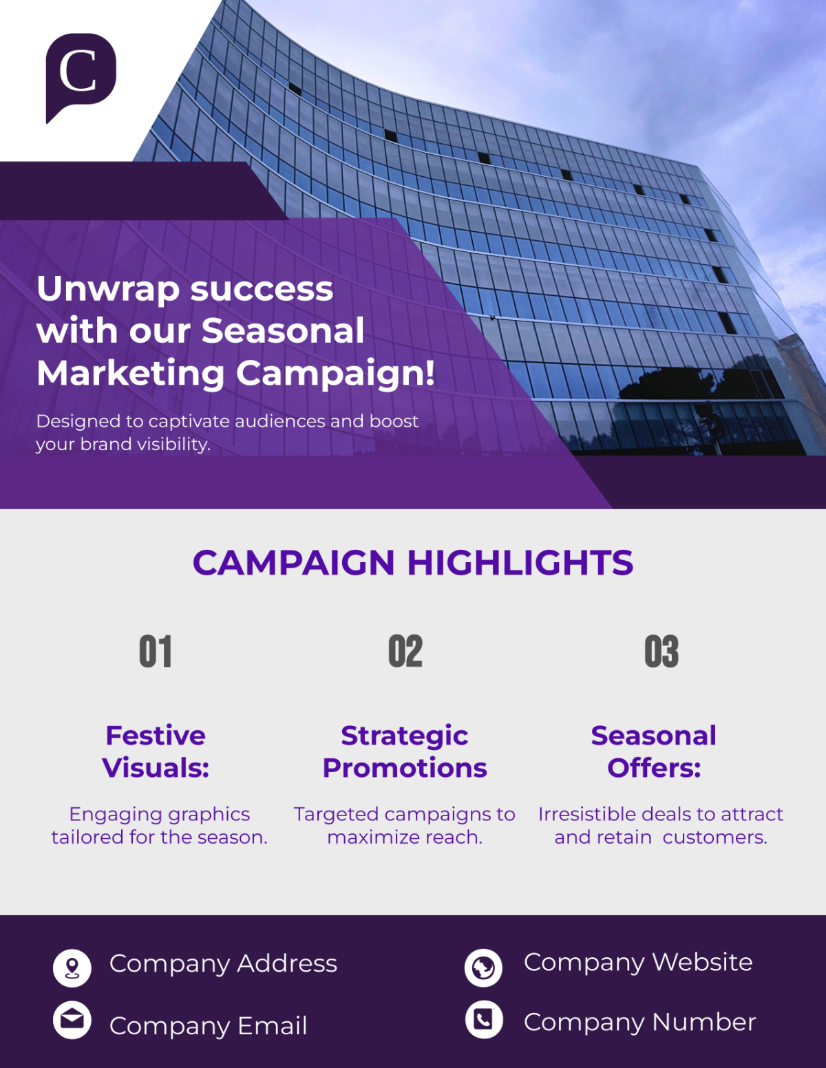 Seasonal Marketing Campaign Flyer Template - Edit Online & Download