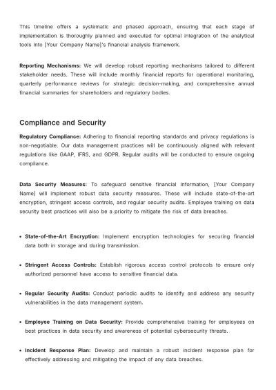 Free Financial Data Plan Template to Edit Online
