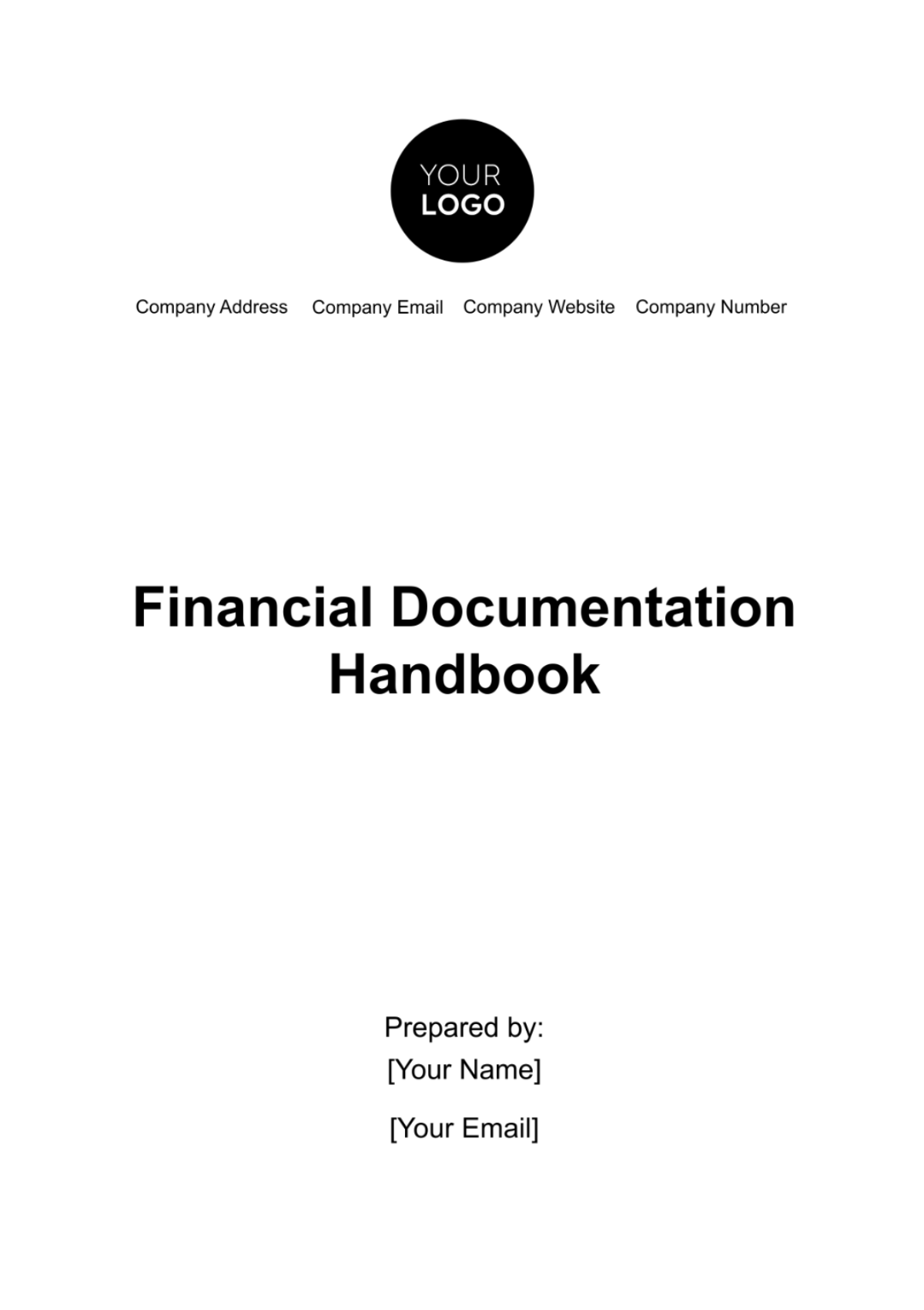 Financial Documentation Handbook Template