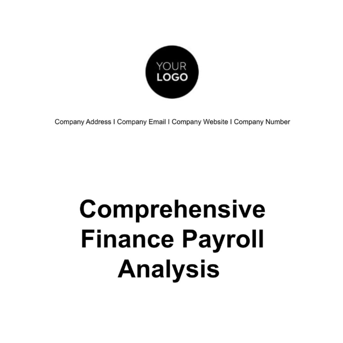 Comprehensive Finance Payroll Analysis Template - Edit Online ...