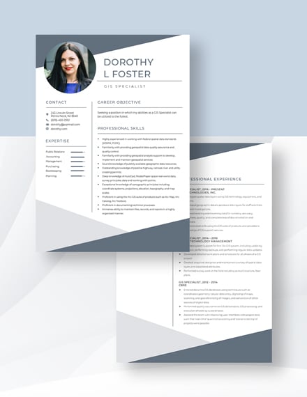 GIS Specialist Resume Download