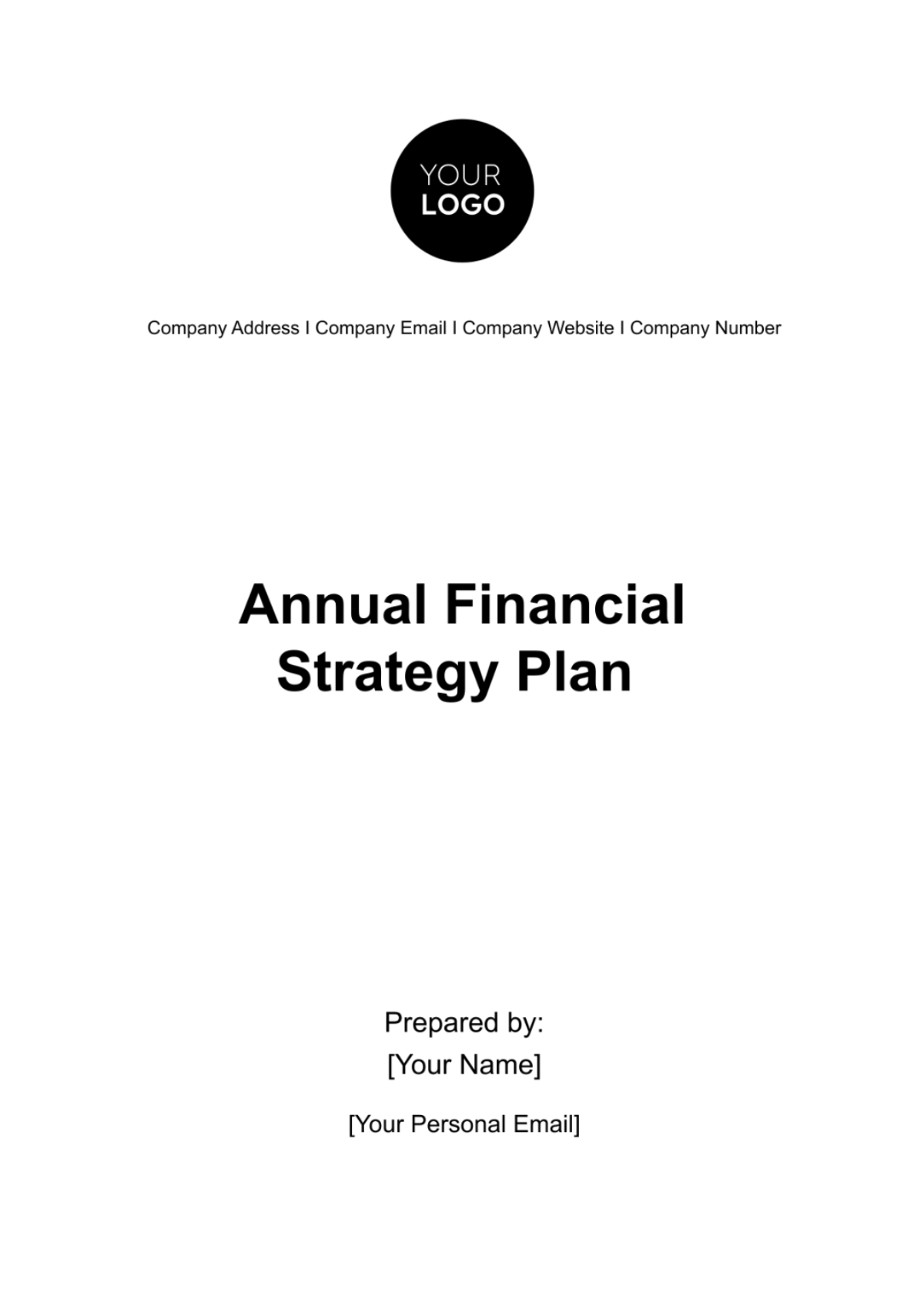 Annual Financial Strategy Plan Template - Edit Online & Download